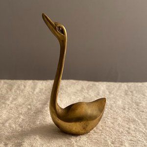 Brass Swan Ring Holder